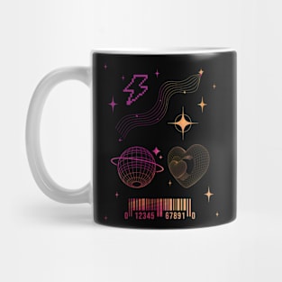 Aesthetic Y2K Abstract geometry Mug